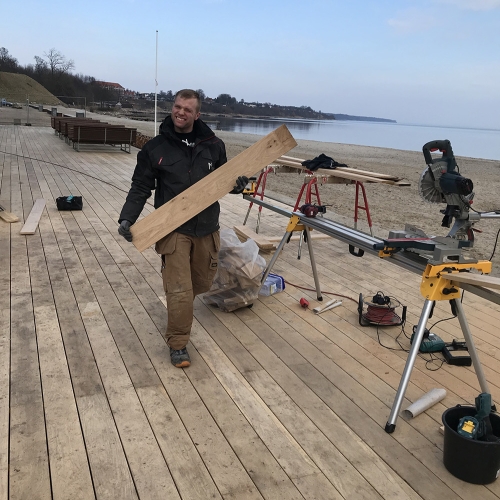 Opførelse af ny terrasse for Fredericia kommune ved Øster strand