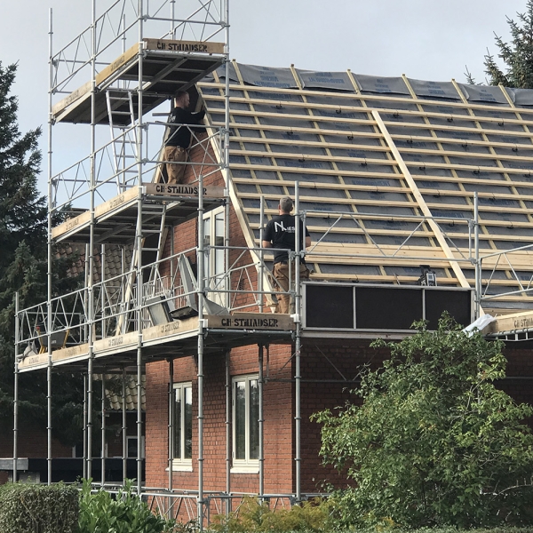Nyt tag på hus på Huslodsvej i Fredericia