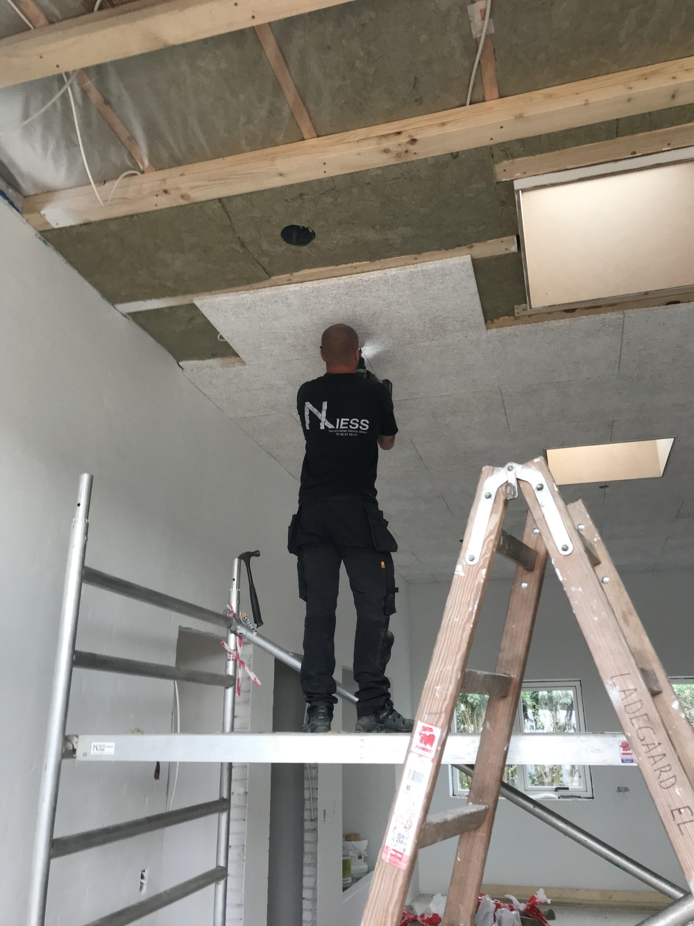 Nyt loft under renovering af hus 