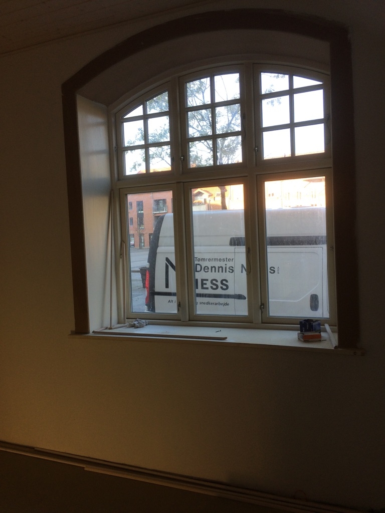 Montering af vinduer Torvegade 8 i Fredericia